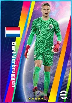 Bart Verbruggen eFootball 2026 player card, 82 OVR GK