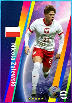 Nicola Zalewski eFootball 2026 player card, 81 OVR LMF