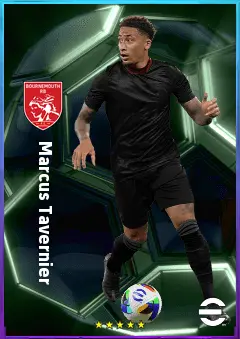 Marcus Tavernier eFootball 2026 player card, 81 OVR LMF