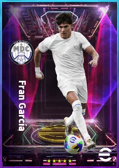 Fran García eFootball 2026 player card, 81 OVR LB