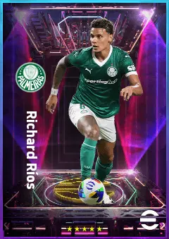 Richard Ríos eFootball 2026 player card, 80 OVR CMF