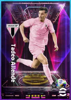 Tadeo Allende eFootball 2026 player card, 79 OVR RMF