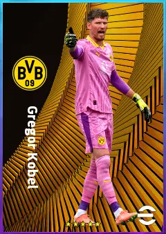 Gregor Kobel eFootball 2026 player card, 83 OVR GK