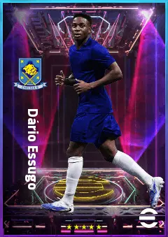 Dário Essugo eFootball 2026 player card, 80 OVR DMF
