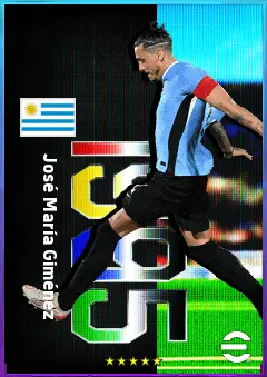 José María Giménez eFootball 2026 player card, 82 OVR CB