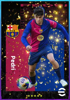 Pedri eFootball 2026 player card, 85 OVR CMF