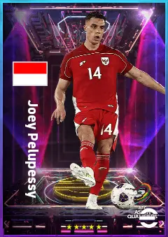 Joey Pelupessy eFootball 2026 player card, 79 OVR DMF