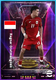Ragnar Oratmangoen eFootball 2026 player card, 79 OVR LWF