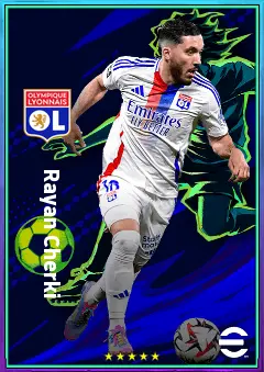 Rayan Cherki eFootball 2026 player card, 74 OVR AMF