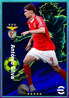 António Silva eFootball 2026 player card, 77 OVR CB