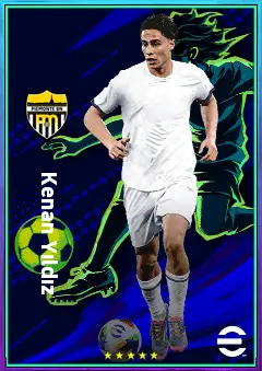 Kenan Yıldız eFootball 2026 player card, 76 OVR SS