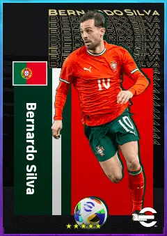 Bernardo Silva eFootball 2026 player card, 84 OVR AMF