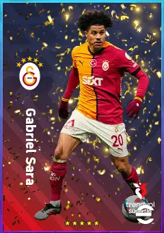 Gabriel Sara eFootball 2026 player card, 80 OVR CMF