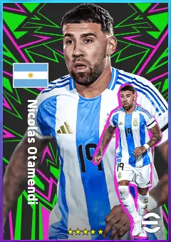 Nicolás Otamendi eFootball 2026 player card, 80 OVR CB