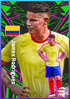 James Rodríguez eFootball 2026 player card, 79 OVR AMF