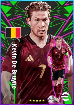 Kevin De Bruyne eFootball 2026 player card, 84 OVR AMF