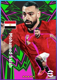 Mohamed Salah eFootball 2026 player card, 85 OVR RWF