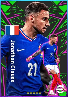 Jonathan Clauss eFootball 2026 player card, 80 OVR RB