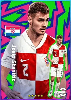 Josip Stanišić eFootball 2026 player card, 81 OVR RB