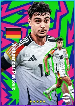 Aleksandar Pavlović eFootball 2026 player card, 84 OVR DMF