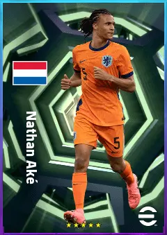 Nathan Aké eFootball 2026 player card, 83 OVR LB