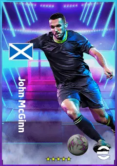 John McGinn eFootball 2026 player card, 81 OVR CMF