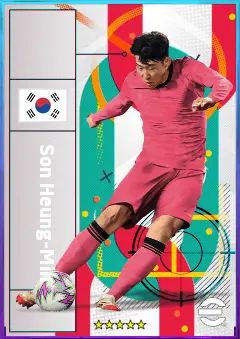 Son Heung-Min eFootball 2026 player card, 83 OVR LMF