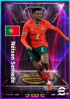 Nélson Semedo eFootball 2026 player card, 80 OVR RB