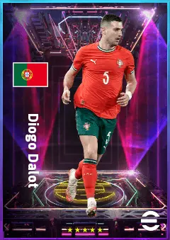 Diogo Dalot eFootball 2026 player card, 82 OVR RB