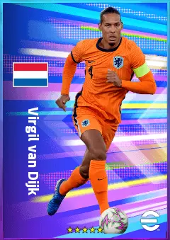 Virgil van Dijk eFootball 2026 player card, 84 OVR CB