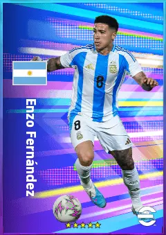 Enzo Fernández eFootball 2026 player card, 83 OVR CMF