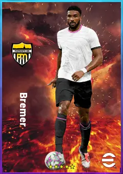 Bremer eFootball 2026 player card, 82 OVR CB