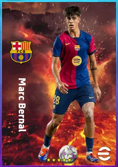 Marc Bernal eFootball 2026 player card, 80 OVR DMF