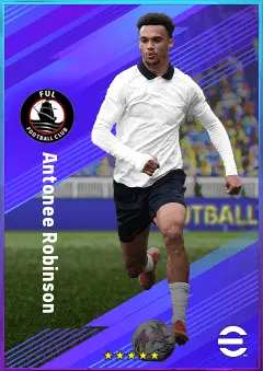 Antonee Robinson eFootball 2026 player card, 82 OVR LB