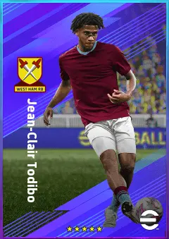 Jean-Clair Todibo eFootball 2026 player card, 81 OVR CB