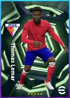 Thomas Lemar eFootball 2026 player card, 80 OVR CMF