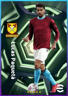Lucas Paquetá eFootball 2026 player card, 82 OVR AMF