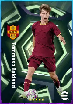 Tommaso Baldanzi eFootball 2026 player card, 80 OVR AMF