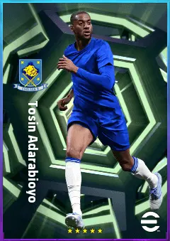 Tosin Adarabioyo eFootball 2026 player card, 81 OVR CB