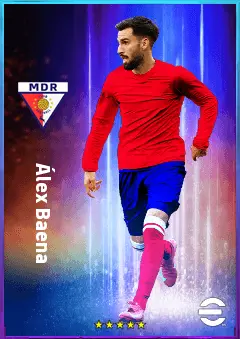 Álex Baena eFootball 2026 player card, 83 OVR LMF