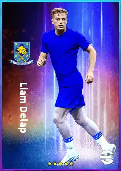 Liam Delap eFootball 2026 player card, 81 OVR CF