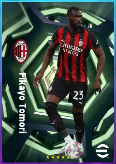Fikayo Tomori eFootball 2026 player card, 82 OVR CB