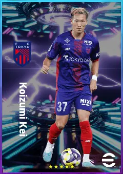 Koizumi Kei eFootball 2026 player card, 78 OVR DMF