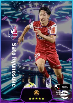 Sato Ryunosuke eFootball 2026 player card, 78 OVR LMF