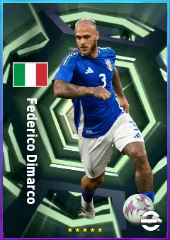 Federico Dimarco eFootball 2026 player card, 81 OVR LMF