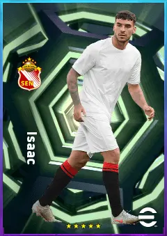 Isaac eFootball 2026 player card, 80 OVR CF