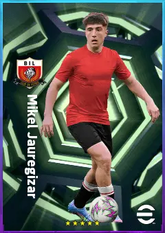 Mikel Jauregizar eFootball 2026 player card, 81 OVR DMF