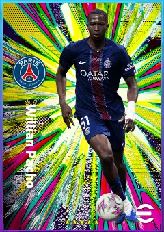 Willian Pacho eFootball 2026 player card, 83 OVR CB