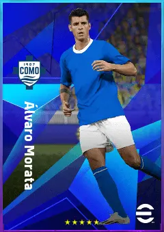 Álvaro Morata eFootball 2026 player card, 82 OVR CF