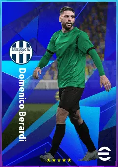 Domenico Berardi eFootball 2026 player card, 79 OVR RWF